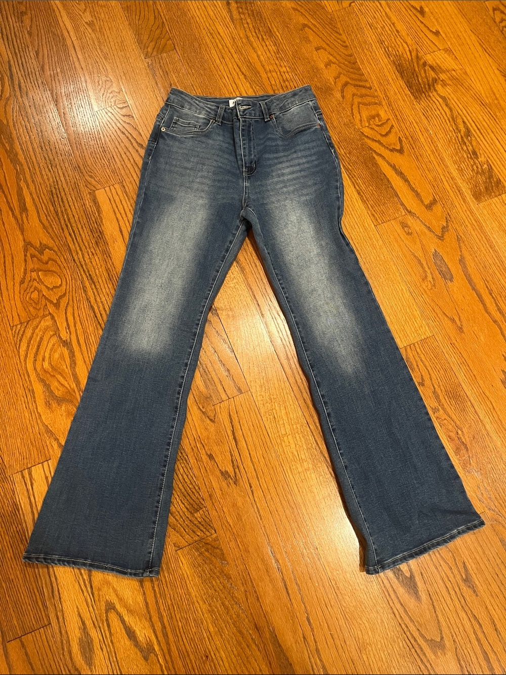Austin refuge denim mid-rise push up flare pants size 09 women